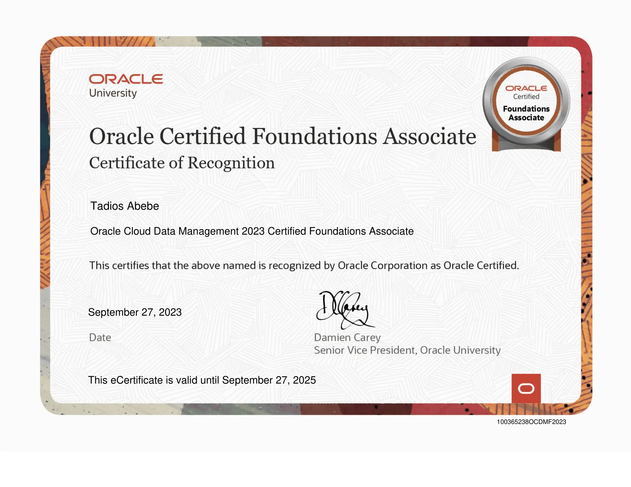 Data Management Foundation Associate